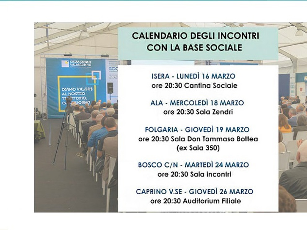 Incontri di Zona in vista dell'Assemblea Generale 